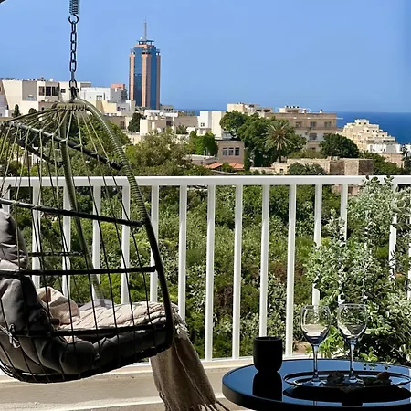 דירה Valley Penthouse With Sea View In Balluta *